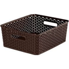 CURVER Box úložný RATTAN 35x30x13cm (M), "Y" STYLE, plastový, HN