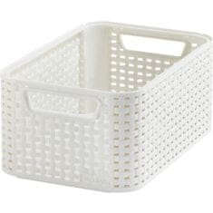 CURVER Box úložný RATTAN 28,5x19x13cm (S), STYLE2, plastový, KRÉM