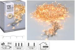 Osvetlenie vianočné 9,0m 120LED teplá BÍ TRA