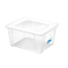 Stefanplast Box úložný SCATOLA 2l, 19x16x10cm s vekom plastový, TRA