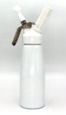 STREFA Fľaša na šľahačku 0,5l White CREAM hliník