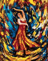 ZUTY Diamantové maľovanie - DIEVČA TANČIACE FLAMENCO YES 40x50 cm