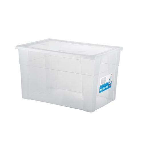 Stefanplast box úložný SCATOLA 62l, 60x40x35cm s vekom PH TRA mix