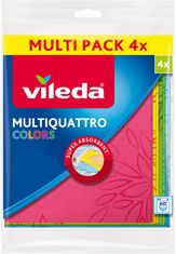 VILEDA Univerzálna utierka Multiquattro Colors (4ks) 168061 VILEDA