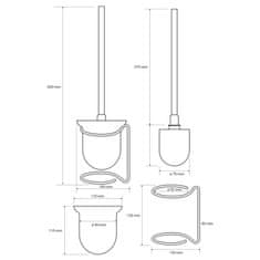 SAPHO X-ROUND E WC kefa stojanová, chróm (104113102) XR302 - Sapho