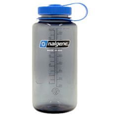 Nalgene Fľaša Nalgene Wide Mouth 1000 ml Sustain Grey with Blue Cap