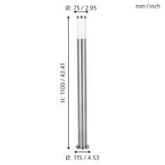 EGLO EGLO Svietidlo vonkajšie stojacie 81752