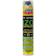 Lepidlo PU fasádnej izolácie EXPRESS, 750 ml, SILCOFOAM