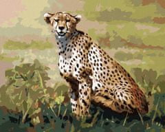 ZUTY Diamantové maľovanie - SEDIACI GEPARD (D. RUSTY RUST) 40x50 cm NO