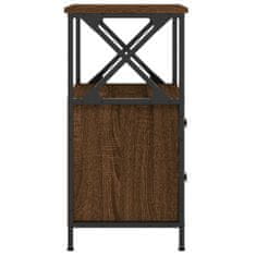 Vidaxl Nočný stolík hnedý dub 34x35,5x70 cm spracované drevo