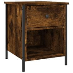 Petromila vidaXL Nočné stolíky 2 ks, tmavý dub 40x42x50 cm, kompozitné drevo