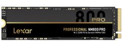 LEXAR SSD NM800PRO PCle Gen4 M.2 NVMe - 512GB (čítanie/zápis: 7450/3500MB/s)