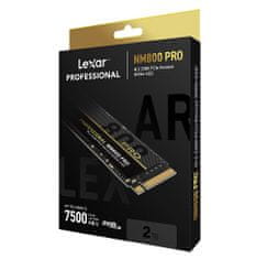 LEXAR SSD NM800PRO PCle Gen4 M.2 NVMe - 2TB (čítanie/zápis: 7500/6300MB/s)