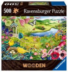 Ravensburger Puzzle - Divoká zahrada 500 dílků, dřevěné