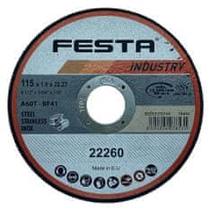 Festa Kotúč rezný kov Ø 115 x 1 mm INDUSTRY