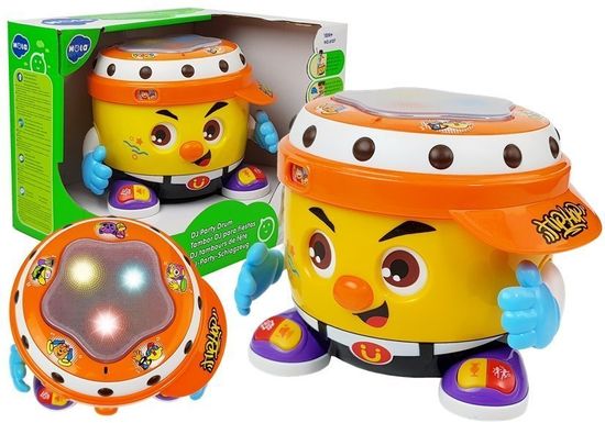 Lean-toys Interaktívny bubon na batérie Svieti a hrá