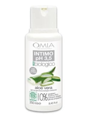 Omia 047015 Upokojujúci prípravok na čistenie intímnych partií Intimno PH 3,5 Aloe Vera, 250 ml