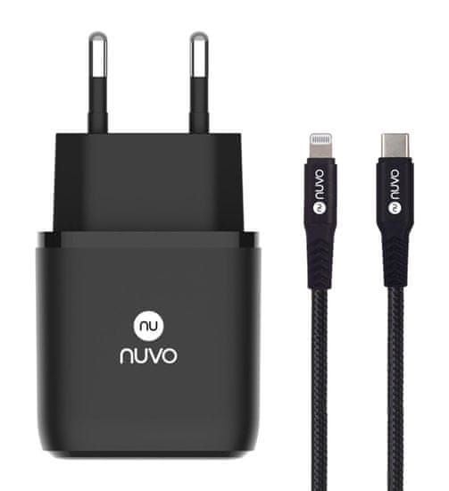 Nuvo sieťová nabíjačka Power Delivery s lightning káblom