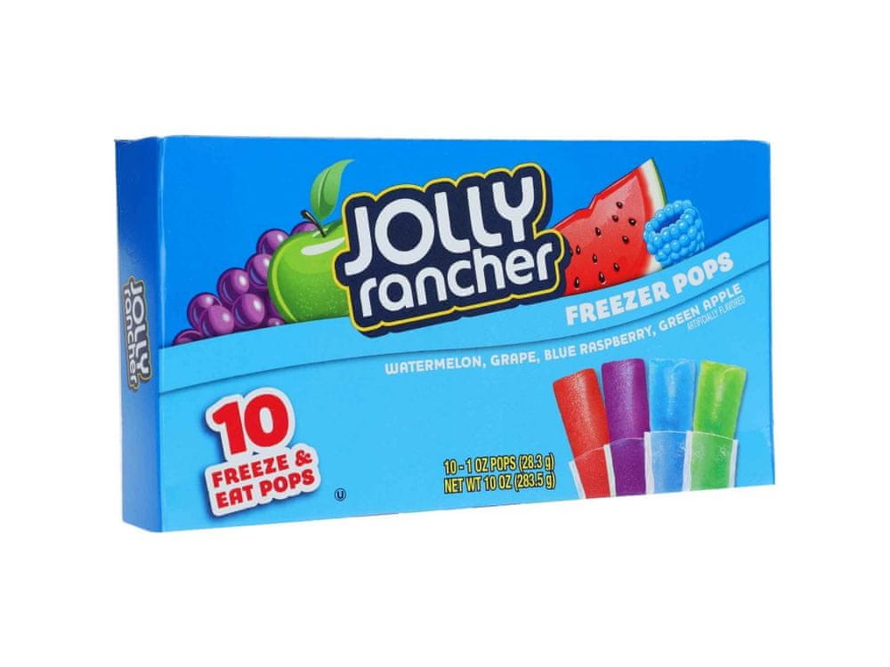 Jolly Rancher Freezer Pops vodovej zmrzliny (10 x 28,3 g)