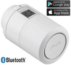 DANFOSS Eco Bluetooth, inteligentní radiátorová termostatická hlavice, biela, (014G1105)