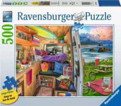 Ravensburger Puzzle Pohľad z karavanu XXL 500 dielikov