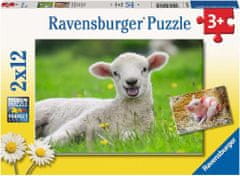 Ravensburger Puzzle Hospodárske zvieratá 2x12 dielikov