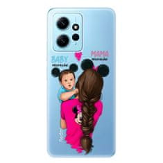 iSaprio Silikónové puzdro - Mama Mouse Brunette and Boy pre Xiaomi Redmi Note 12 5G