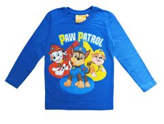 SETINO Chlapčenské tričko s dlhým rukávom Light Paw Patrol Svetlo modrá 128 / 7–8 rokov Modrá