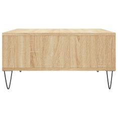 Vidaxl Konferenčný stolík dub sonoma 60x60x30 cm kompozitné drevo