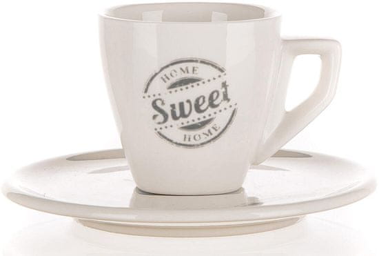 Sweet Home Šálka + podšálka 60ml porcelánová