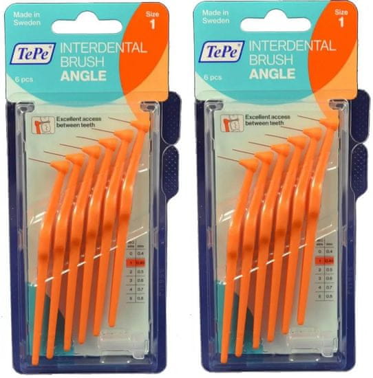 Tepe Medzizubné kefky Angle 0,45 mm oranžové 2 x 6 ks