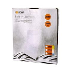 Solight Panel LED podhľ. 24W 3000K tenký štvor.biely SOLIGHT WD125 30x30cm