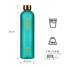 NILLS CAMP tritanová fľaša na pitie NC61 1000 ml zelená