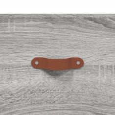 Vidaxl Nástenná skrinka sivá sonoma 100x36,5x35 cm kompozitné drevo