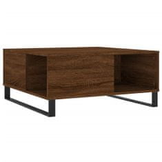 Petromila vidaXL Konferenčný stolík hnedý dub 80x80x36,5 cm spracované drevo