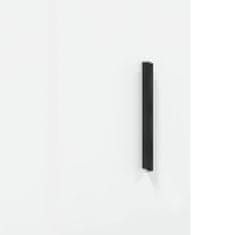 Vidaxl Nástenná TV skrinka lesklá biela 69,5x34x90 cm