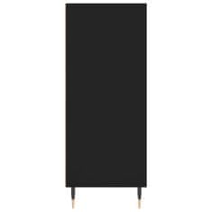 Vidaxl Vysoká skrinka čierna 57x35x90 cm kompozitné drevo