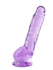 Lola Games Intergalactic Luminous (Purple), sexy priehľadné dildo