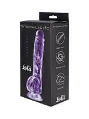 Lola Games Intergalactic Luminous (Purple), sexy priehľadné dildo