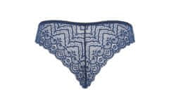 Passion LYRIA Thong (Navy Blue), brazílske nohavičky s otvoreným rozkrokom L/XL