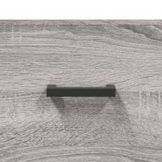 Vidaxl Komoda sivý dub sonoma 34,5x34x90 cm spracované drevo