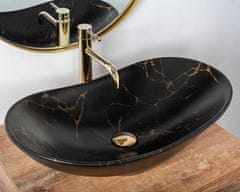 REA Umývadlo na dosku Royal 60 Marble Black Matt REA-U7478 - Rea