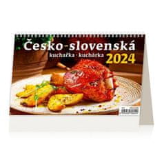 Kalendár stolný 2024 - Česko-slovenská kuchárka/kuchárka