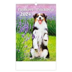 Kalendár nástenný 2024 - Psíci/Psíčkovia