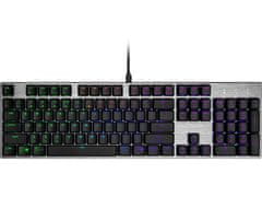 Cooler Master mechanická klávesnica SK652, RGB, US layout, nízky profil