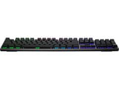 Cooler Master mechanická klávesnica SK652, RGB, US layout, nízky profil