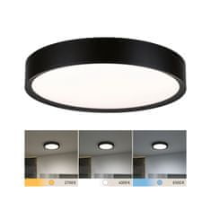 Paulmann PAULMANN Selection Bathroom LED stropné svietidlo Tega IP44 CCT 230V 22,5 W čierna mat 71086