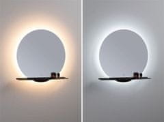 Paulmann PAULMANN LED zrkadlo s osvetlením Miro IP44 meniteľná biela 230V 11W zrkadlo/čierna mat 71091
