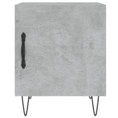 Petromila vidaXL Nočné stolíky 2 ks betónovo sivé 40x40x50 cm kompozitné drevo