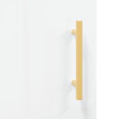Vidaxl Nástenná skrinka lesklá biela 60x31x60 cm kompozitné drevo